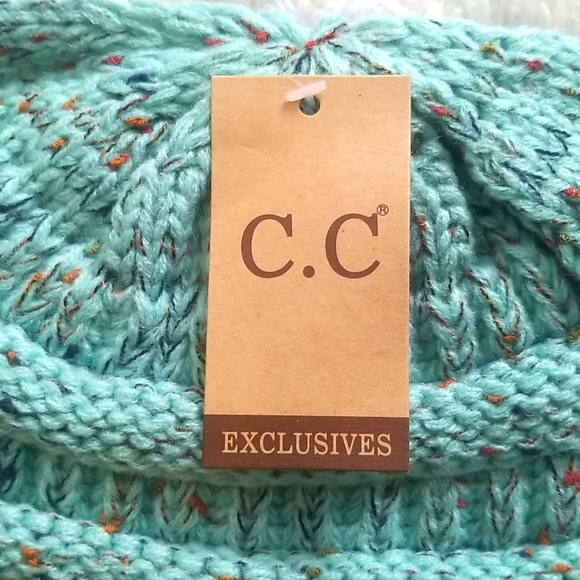 C.C Mint Green Confetti Hat - Picture 4 of 5